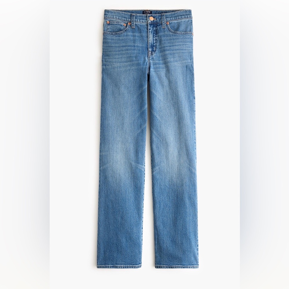 J. Crew full length slim wide-leg jeans